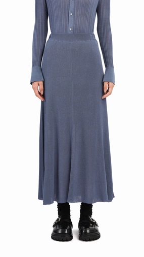 Lurex Knit Skirt Elegant Look