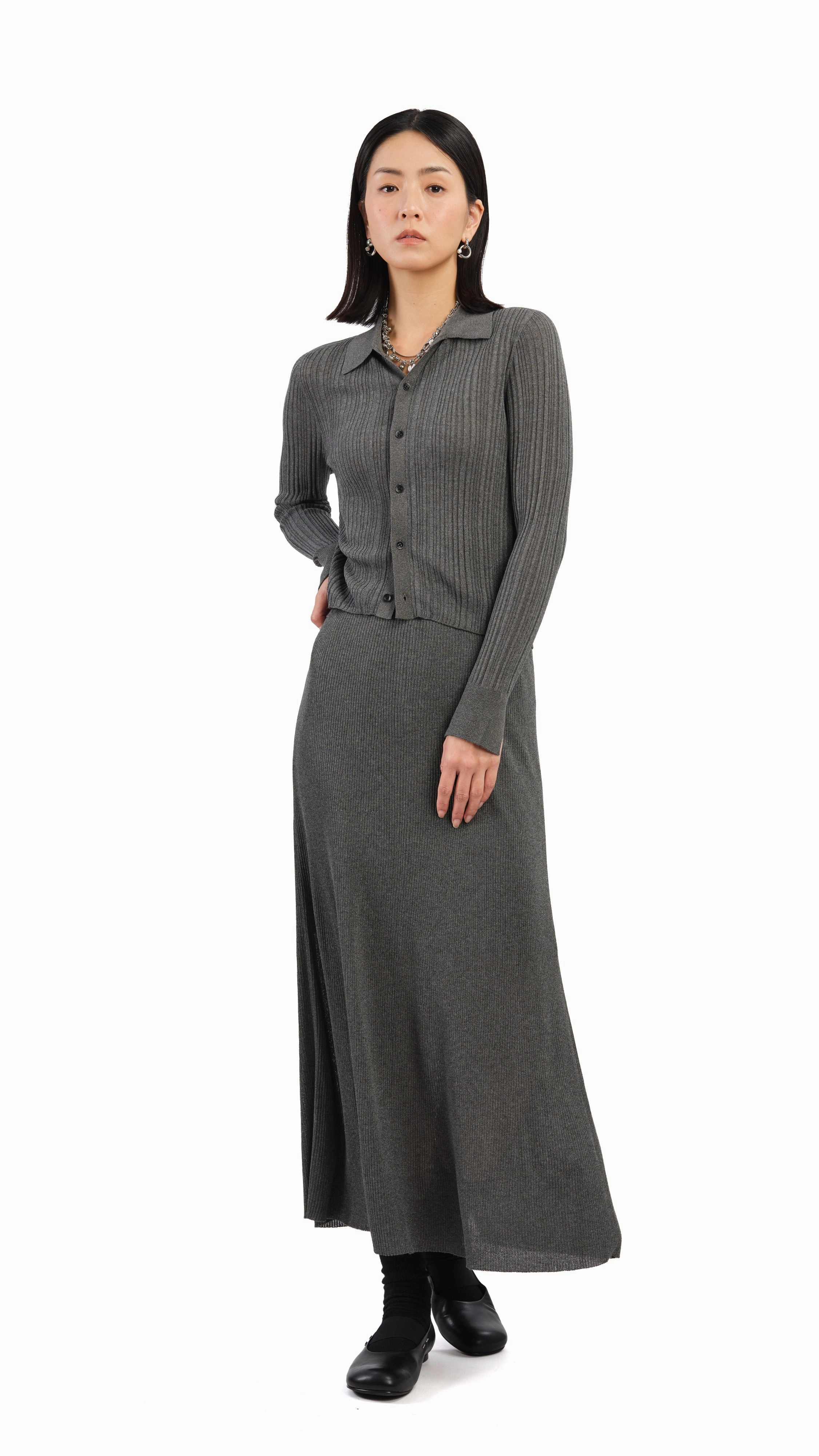 Lurex Knit Skirt Tear Resistant Material