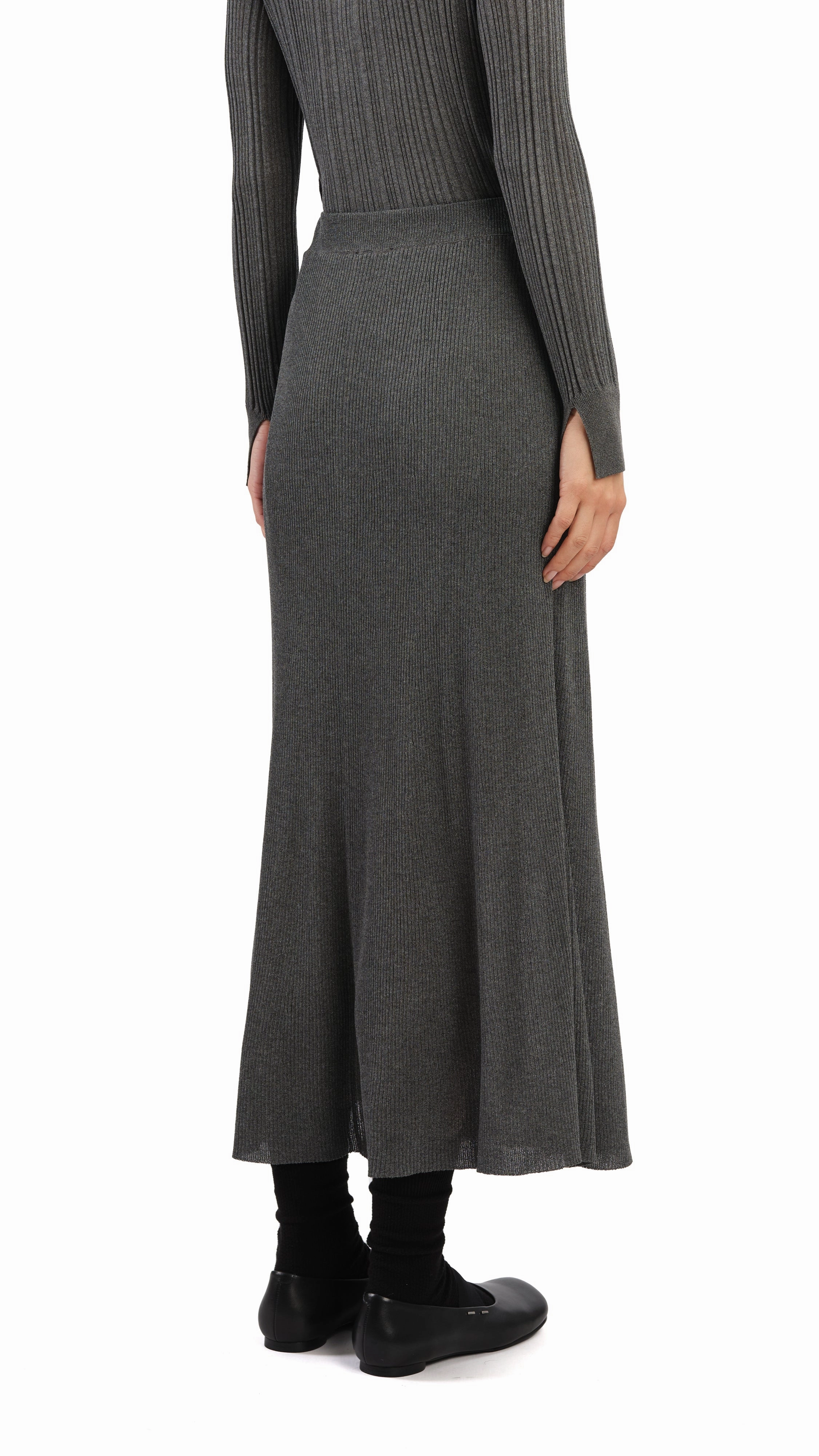 Wrap Front Seasonal special Lurex Knit Skirt
