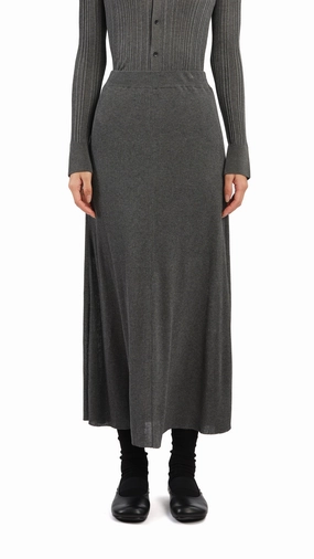 Lurex Knit Skirt Comfort Waistline Photoshoot Ready