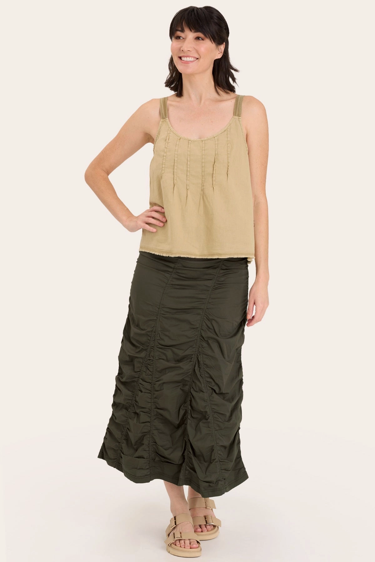 Gored Peasant Skirt Mood Outfit Spring Brunch