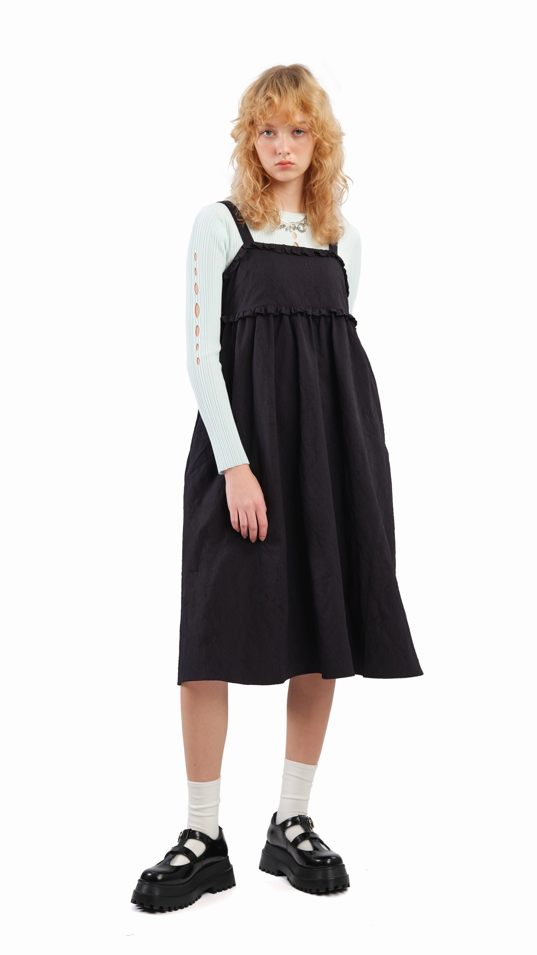 Textural Tiered Dress Subtle Glam