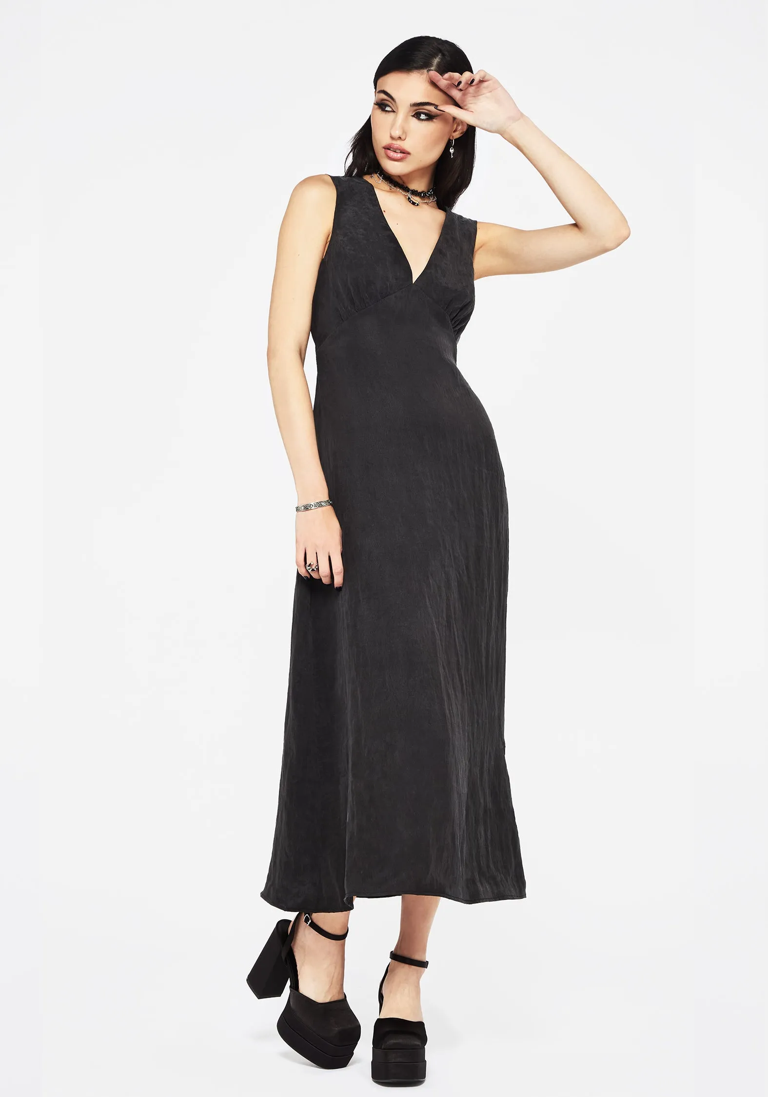Neutral Layer garden party Maeve Lyocell Blend Floral Embroidered Cami Maxi Dress