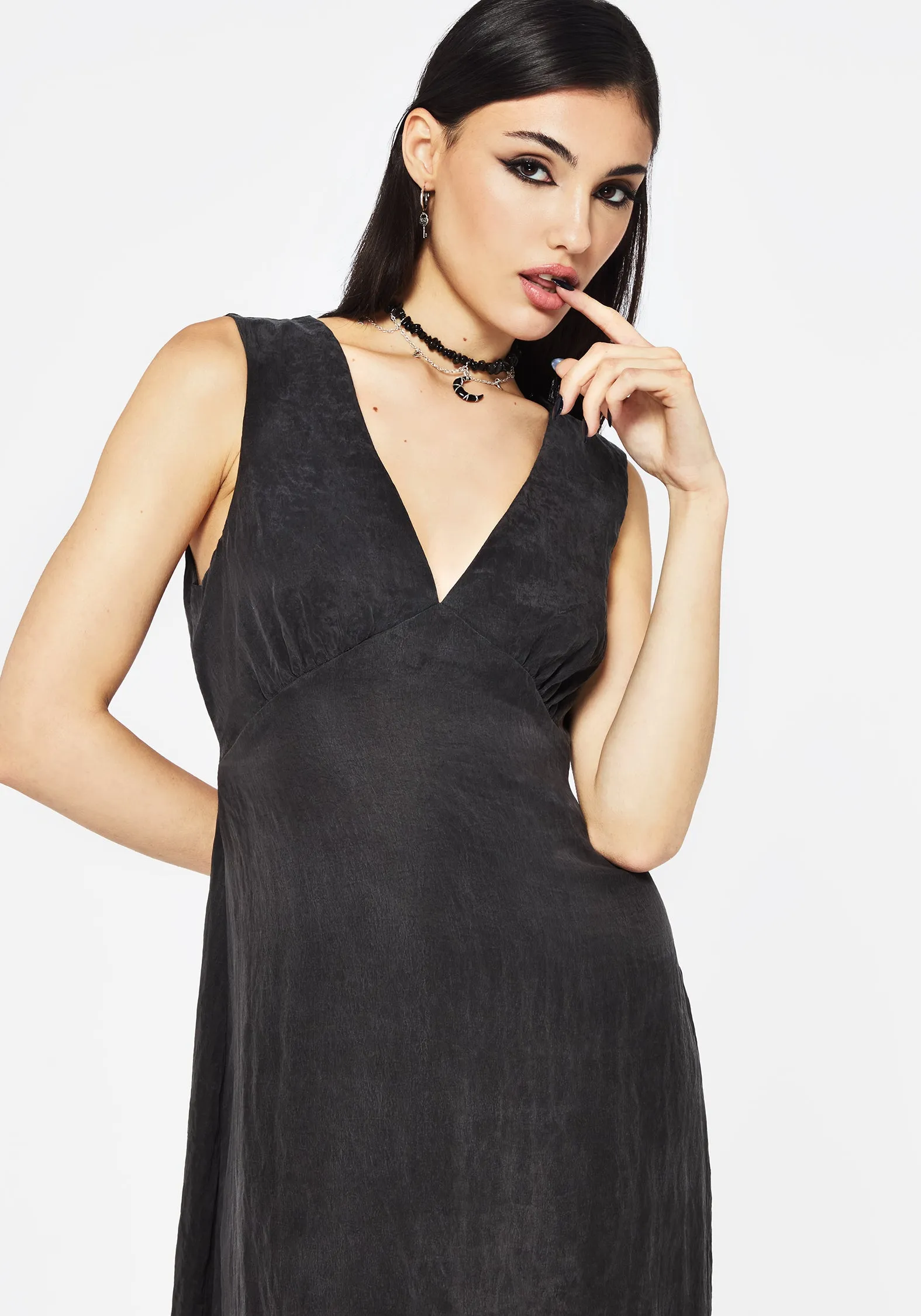 Satin Grace Maeve Lyocell Blend Floral Embroidered Cami Maxi Dress