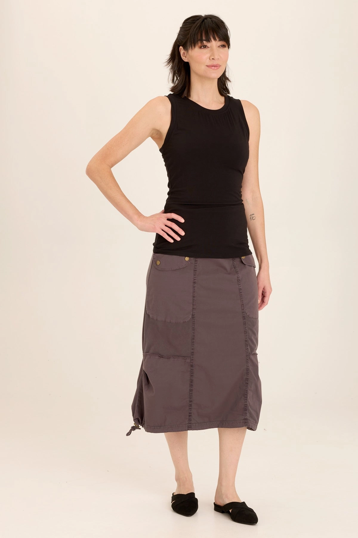 Contoured Waist Marconi Cargo Skirt