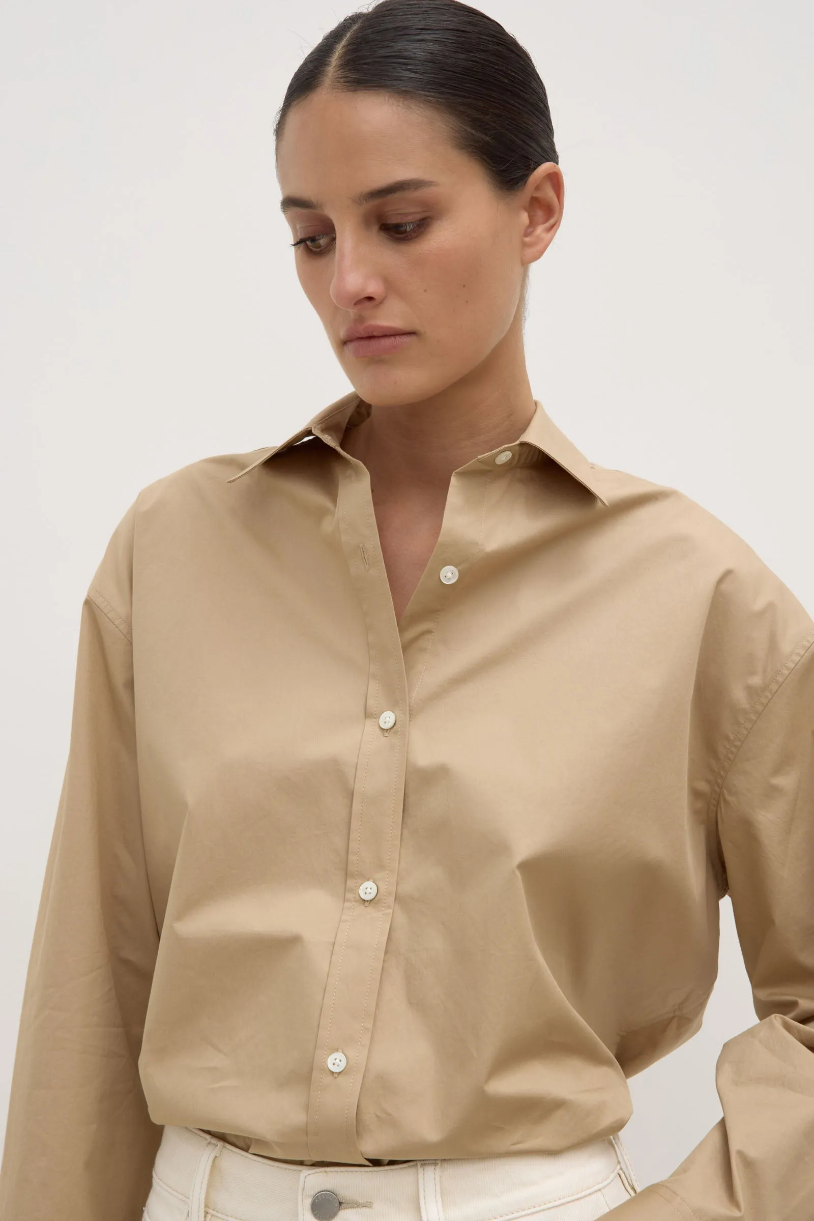 Patterned Design Marigold Poplin Shirt