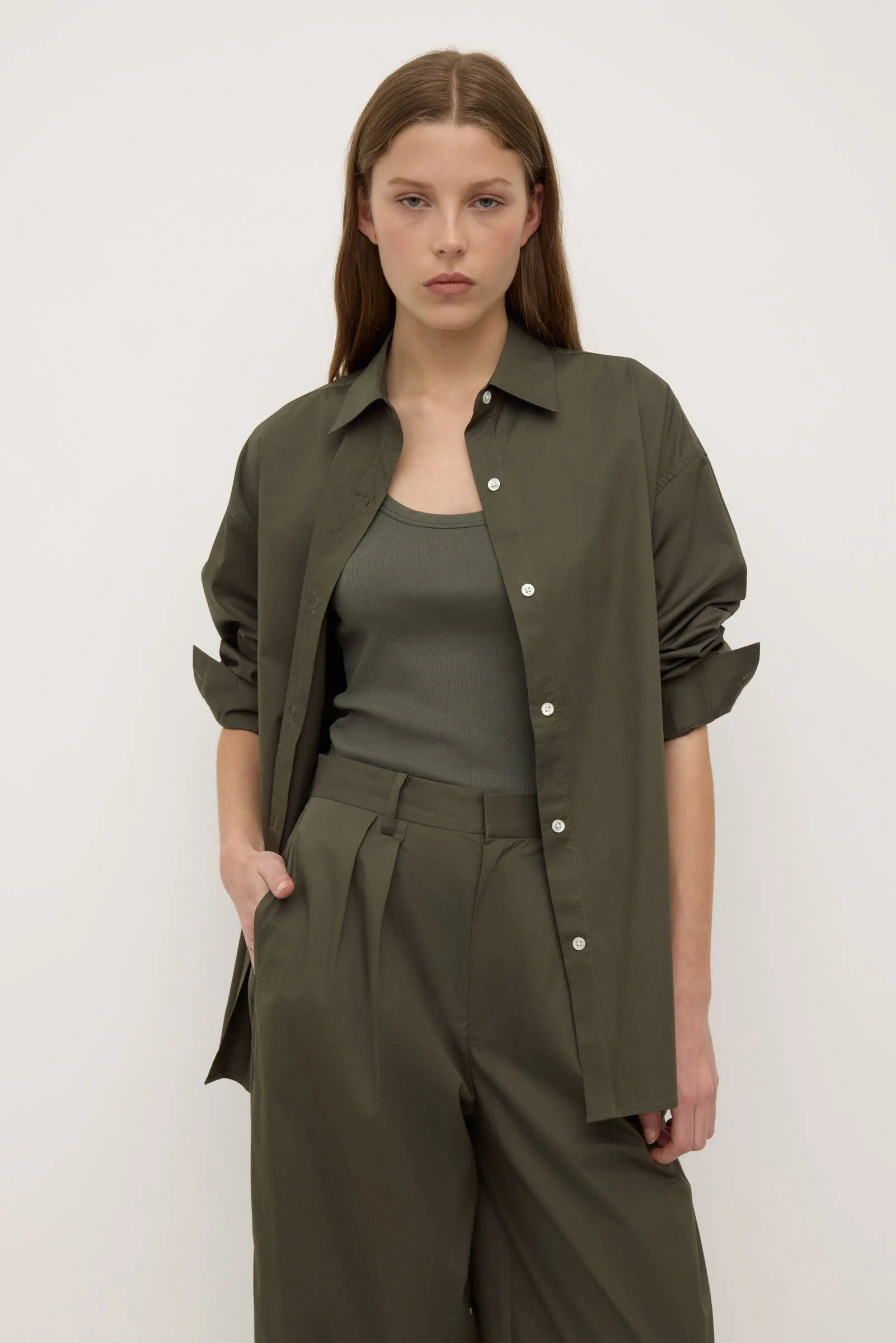 Marigold Poplin Shirt Versatile Outfit Stretch Fit Technology