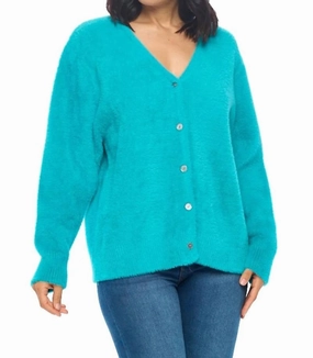 Comfy Vibes Marisol Cardigan Sweater In Forest Green