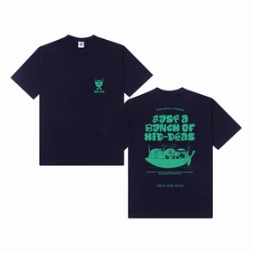 Other Side Store 'Hippeas' Organic Tee - Navy Holiday Wear