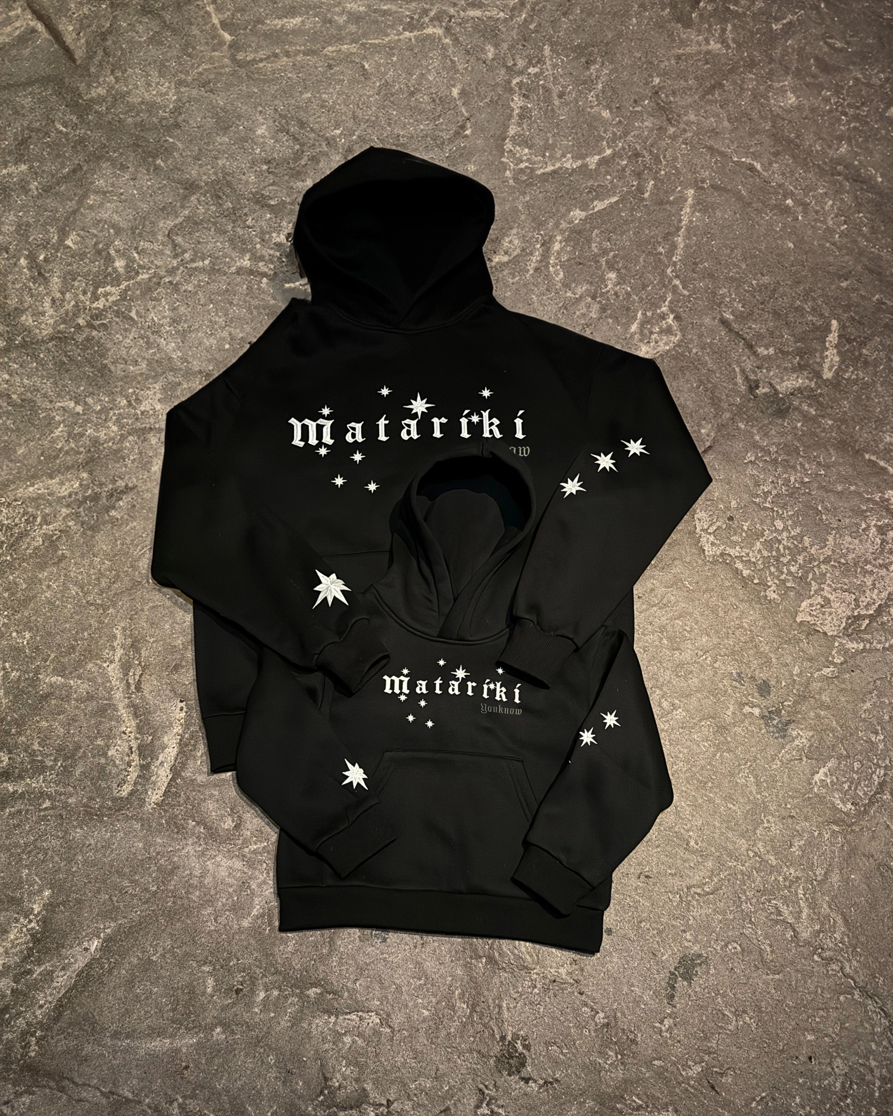Dragonfly like Matariki Hoodie | Black