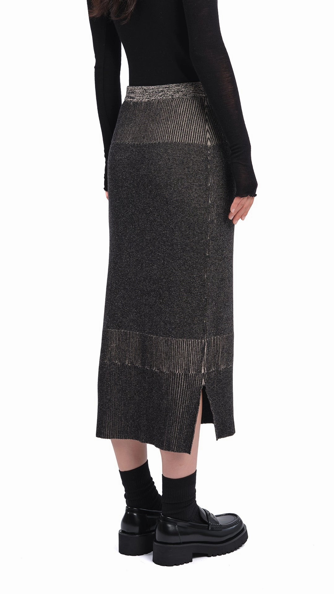 Knitted Two Tone Pencil Skirt Resale Value