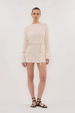 Clean Outline MAX NATURAL KNIT MINI DRESS