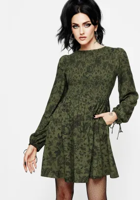Meadowflowers Floral Print Mini Dress Comfort Layer
