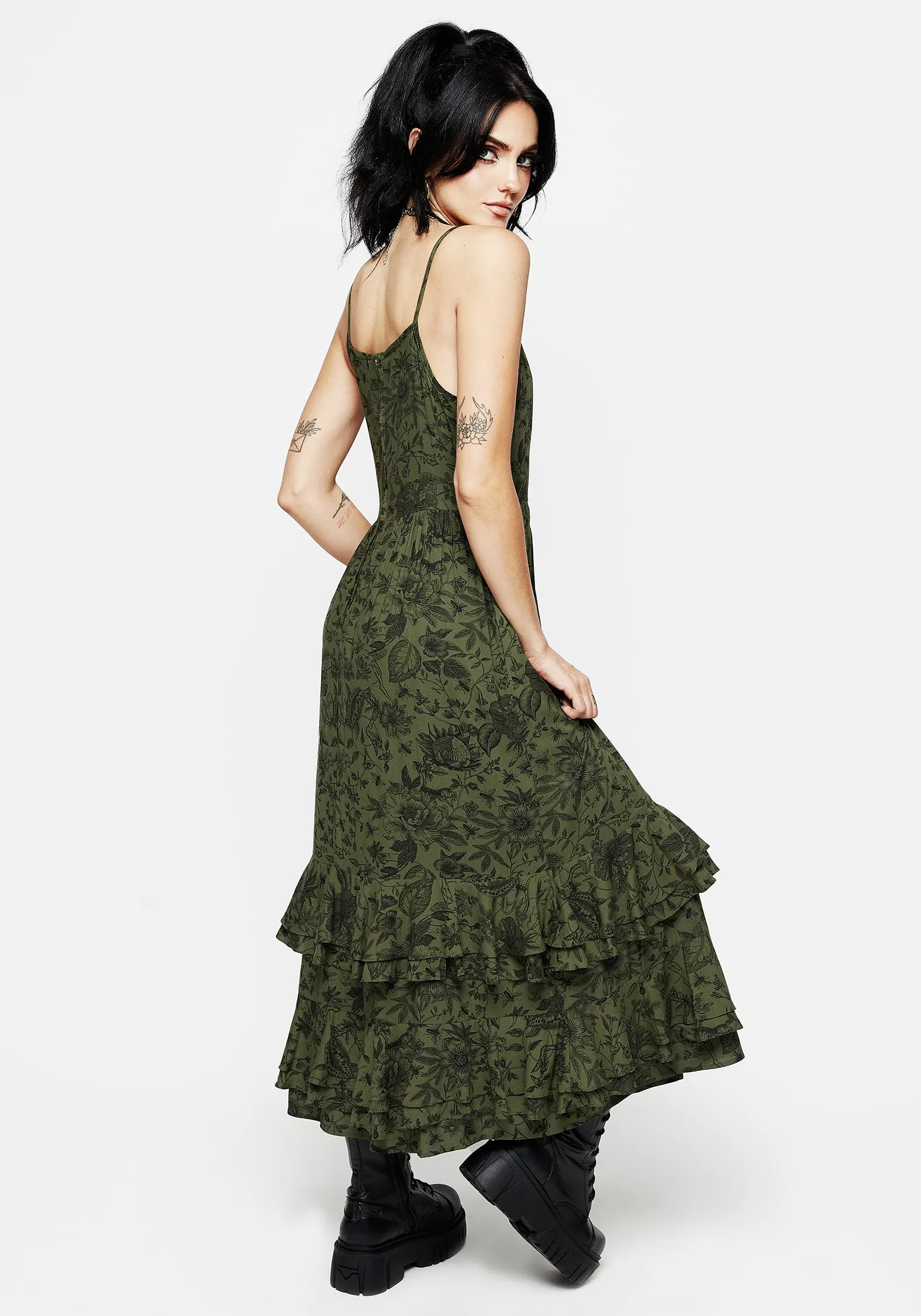 Casual weekend dress Meadowflowers Floral Print Tiered Midaxi Cami Dress