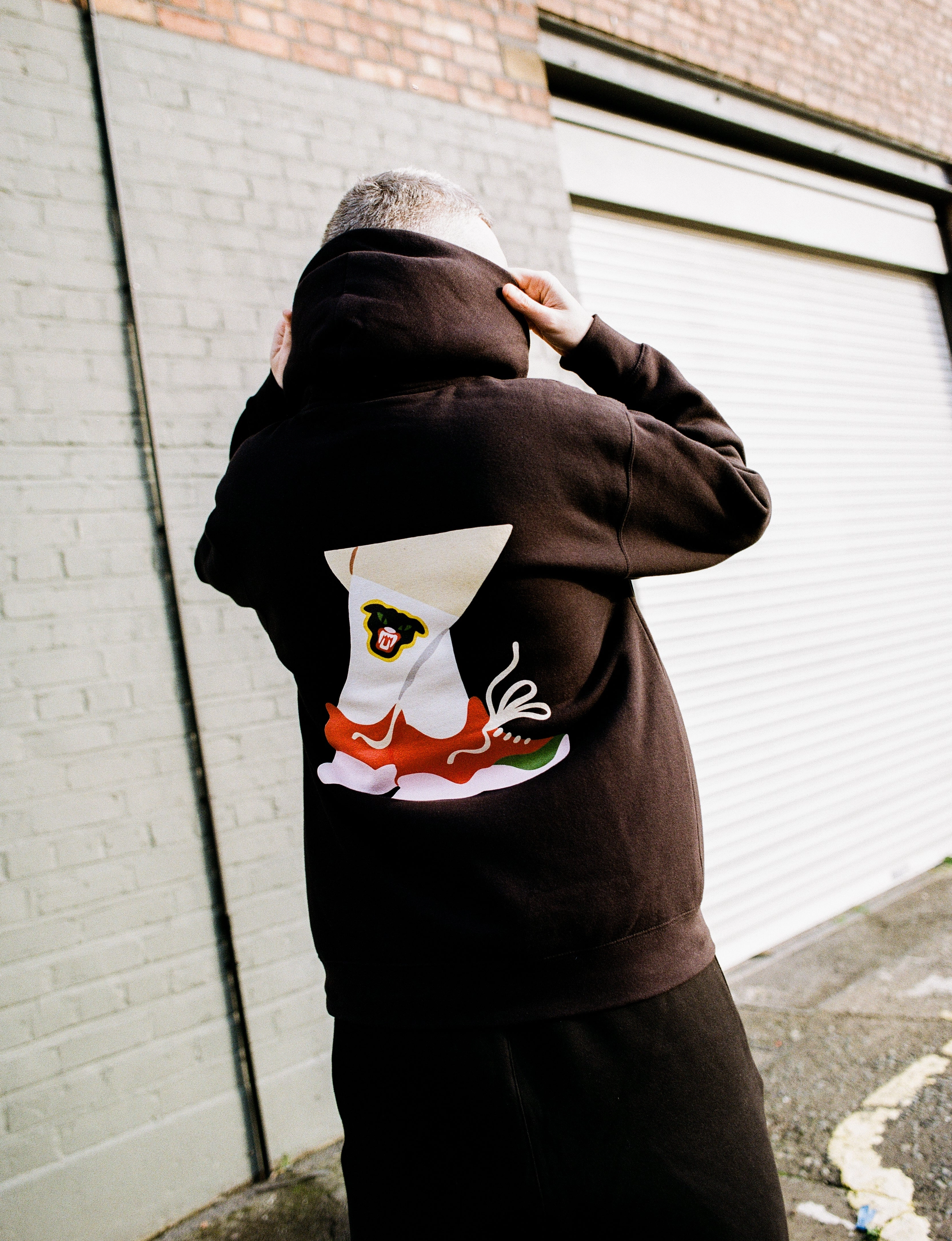 Casual Street Nursing wear Mel?? X Club Bad 'Crossed Legs' Hoodie - Black