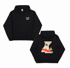swimming cover-up Mel?? X Club Bad 'Crossed Legs' Hoodie - Black