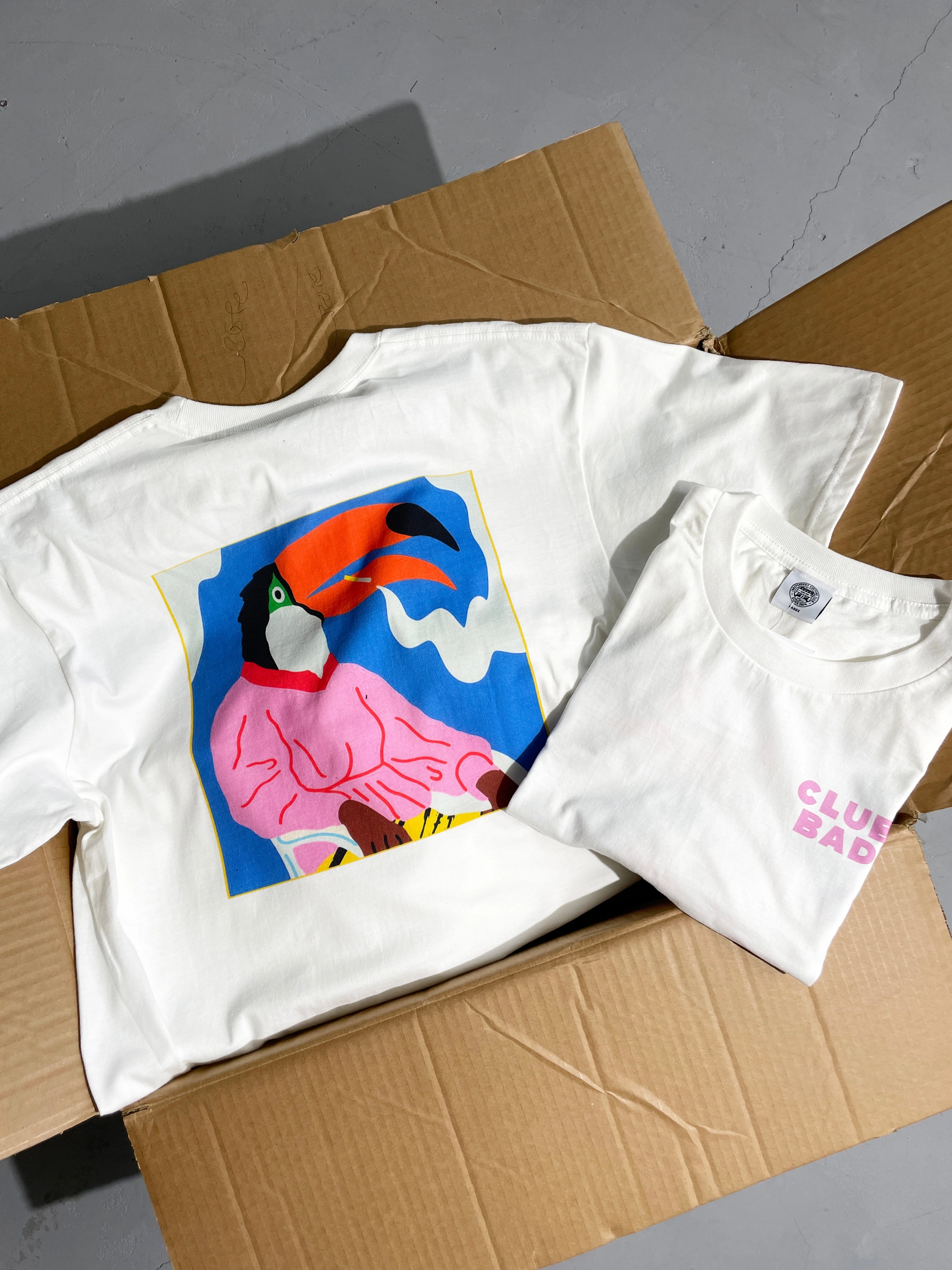 Sleep Mel?? x Club Bad 'Toucan' Tee - White