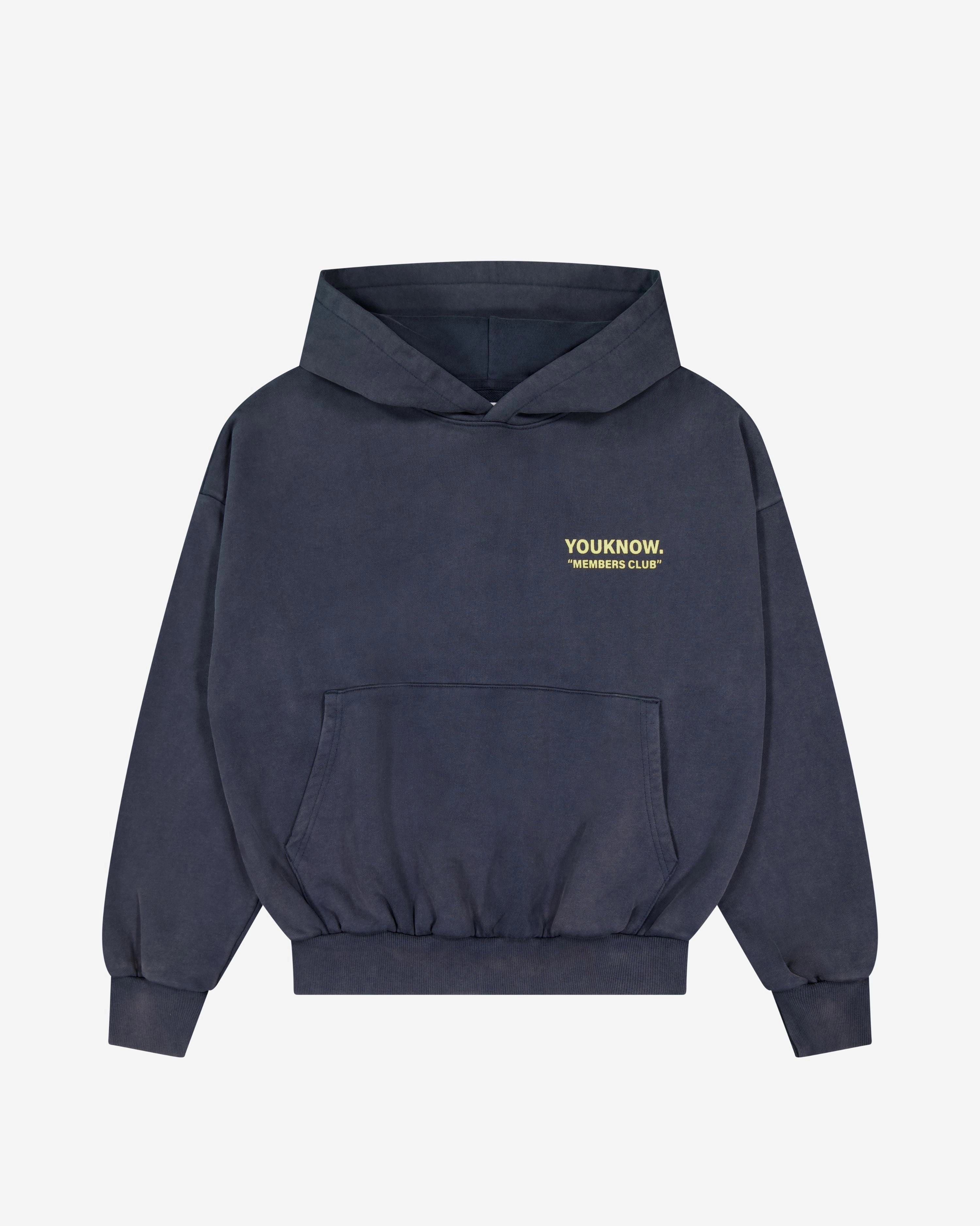 winter clothing train journey Members Club Hoodie | Washed Navy