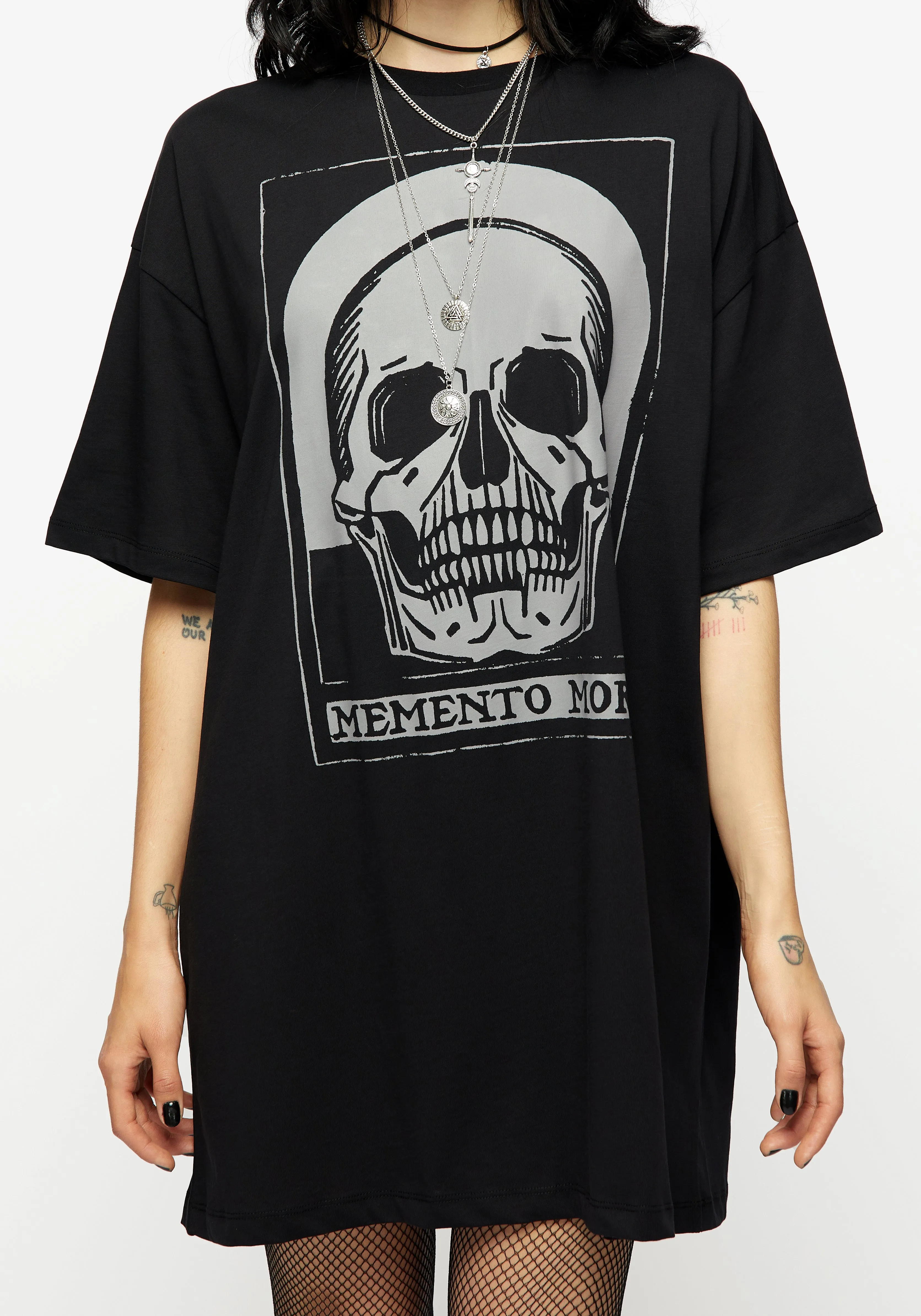 Sleek Fit Memento Mori Tee Dress