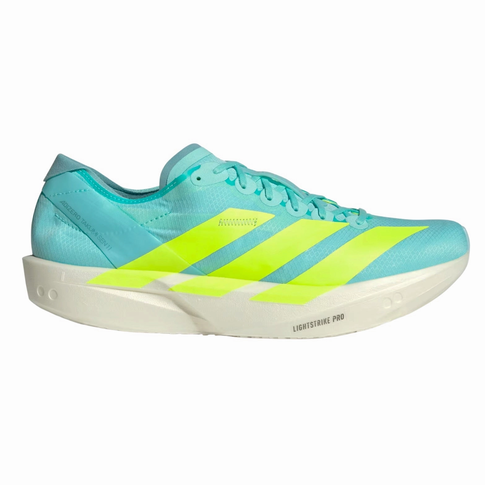 Men's Adizero Takumi Sen 11 Running Shoes Flash Aqua / Zero Metalic / Mint Ton waterproof - construction shoes men's use