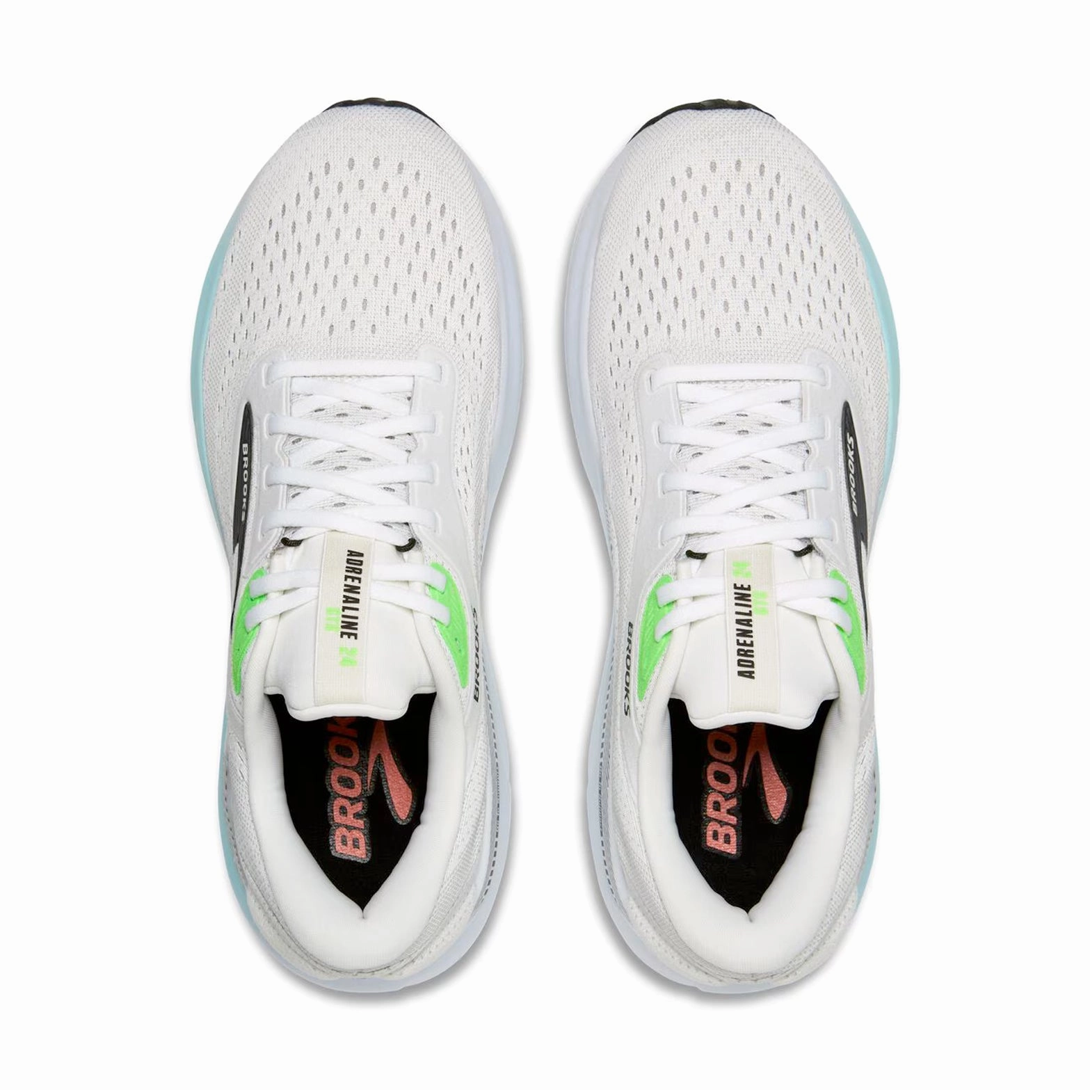 removable - insole - convenience shoes gradient - design shoes Men's Adrenaline GTS 24 Running Shoes White / Gecko / Atomizer