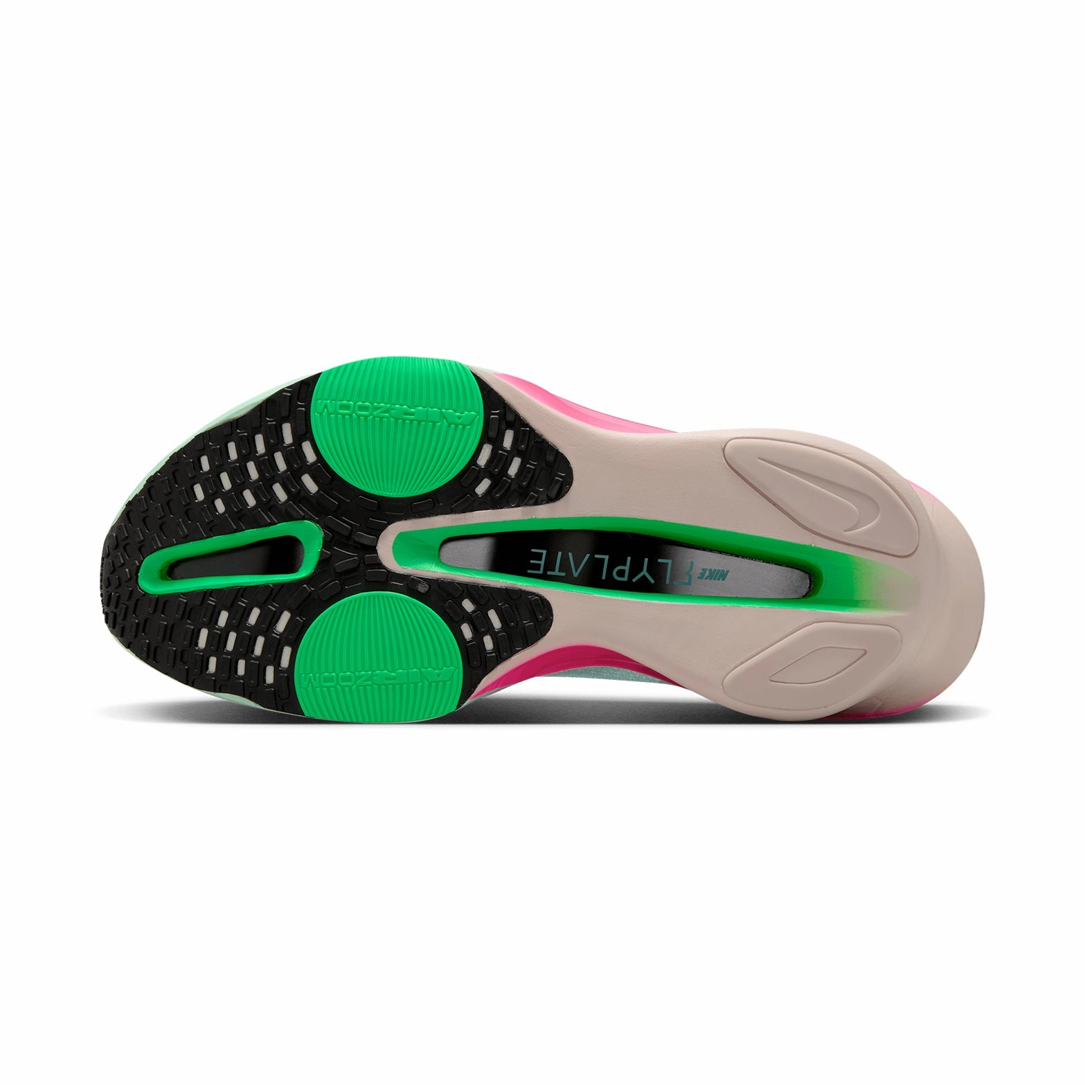 Men's Alphafly 3 Running Shoes Glacier Blue / Mint Foam / Green Shock / Black running on a sand track shoes Shock Absorption Cushion