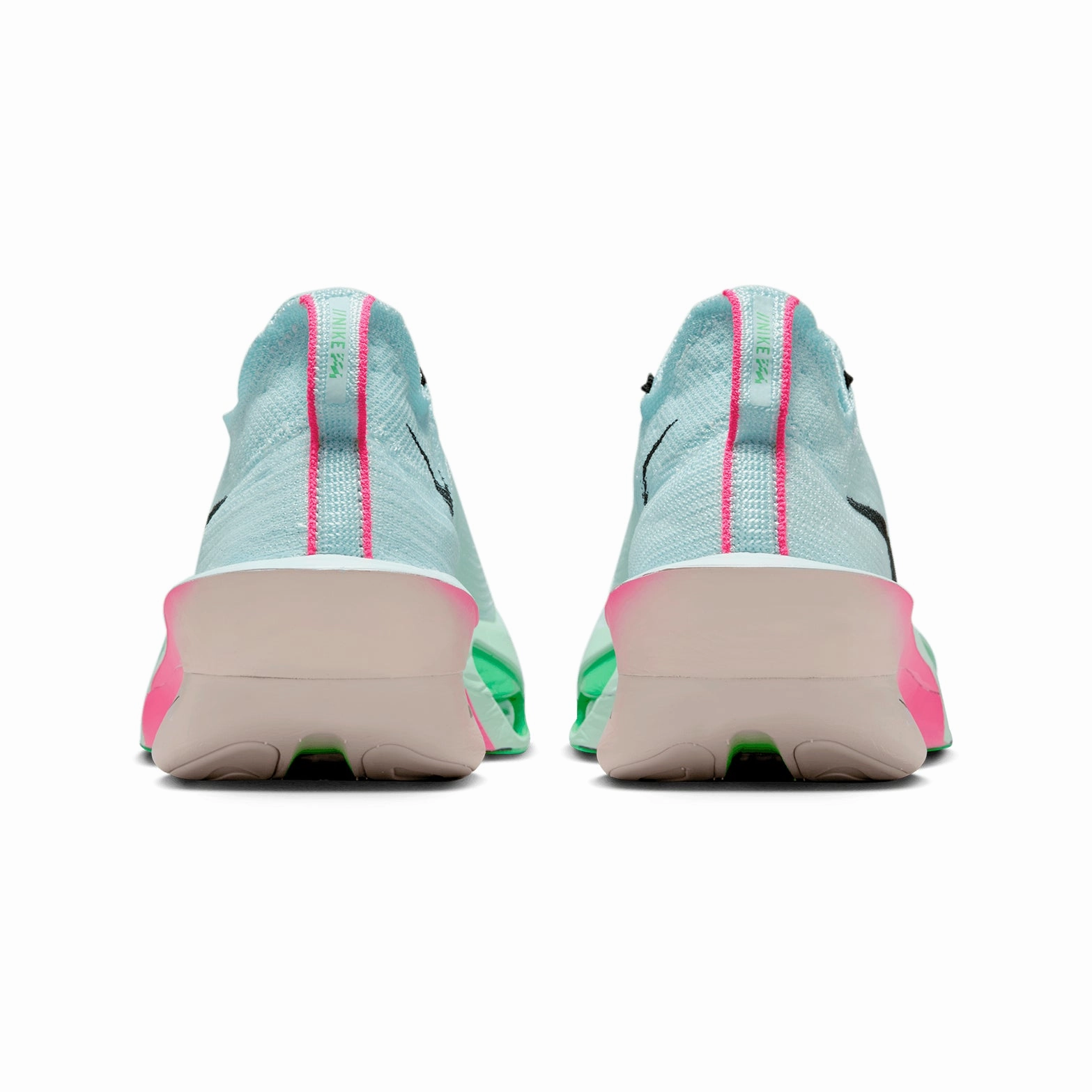 Comfortable Tongue Men's Alphafly 3 Running Shoes Glacier Blue / Mint Foam / Green Shock / Black