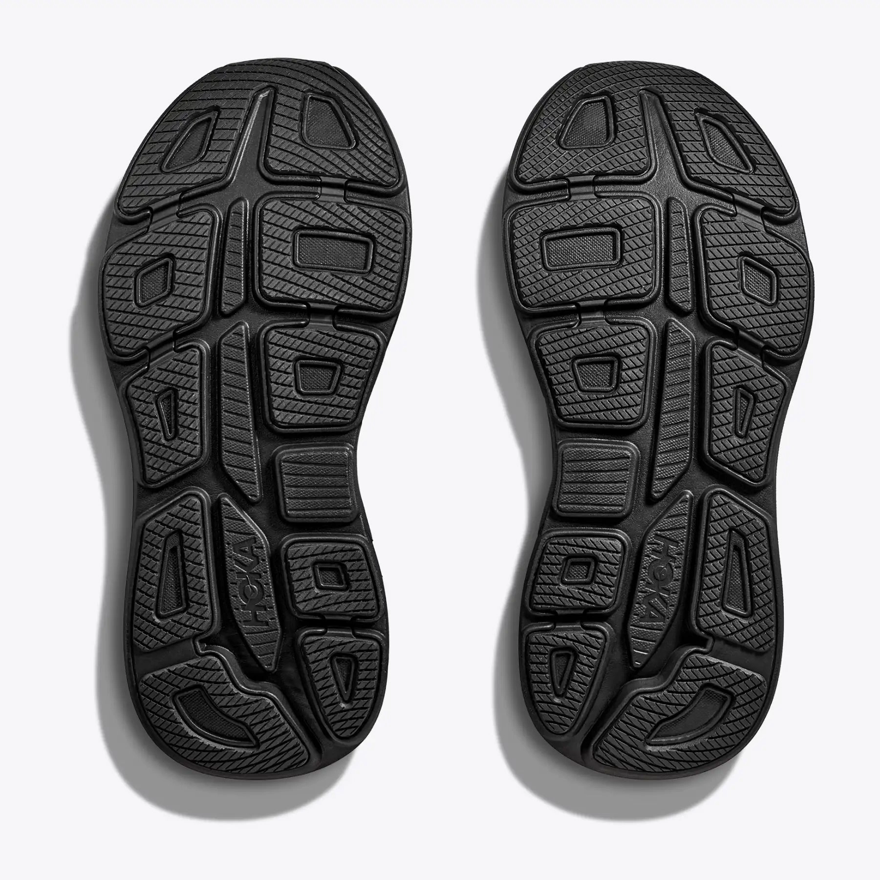 Men's Bondi 9 Running Shoes Black / Black Microfiber Overlays easy - to - clean insole shoes