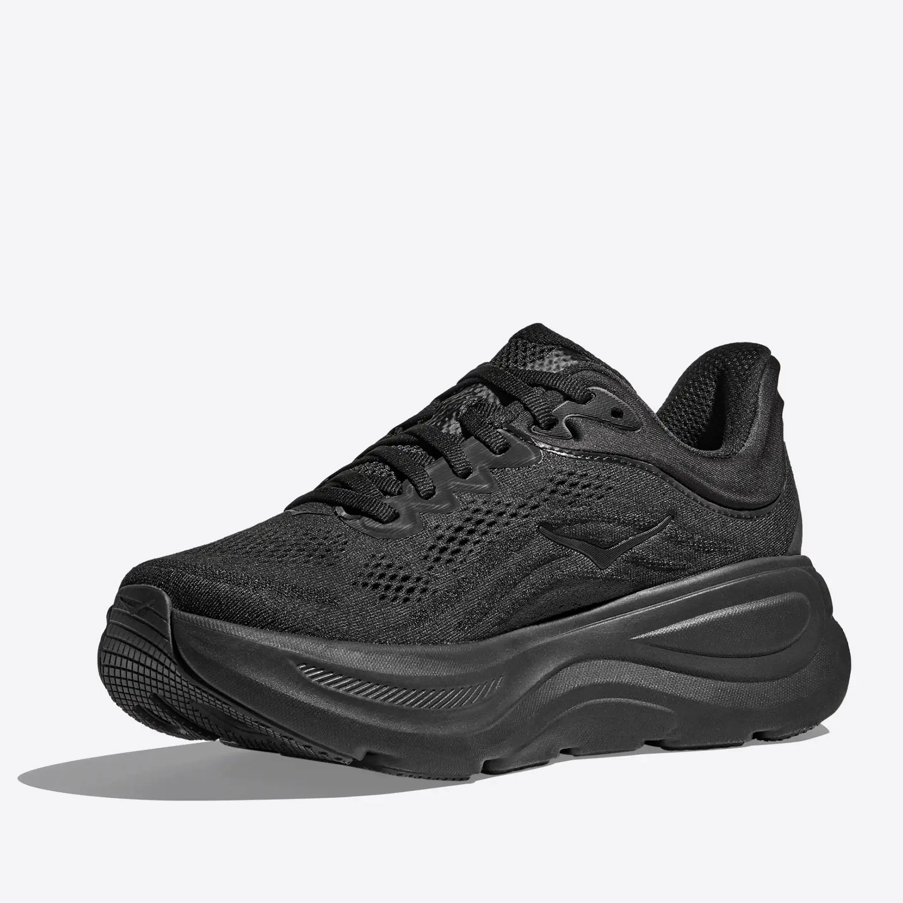 Men's Bondi 9 Running Shoes Black / Black walking running shoes low - heeled shoes