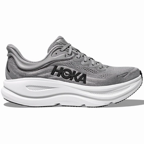 Men's Bondi 9 Running Shoes Galactic Grey / Stellar Grey lightweight upper shoes Perforated Tongue Construction