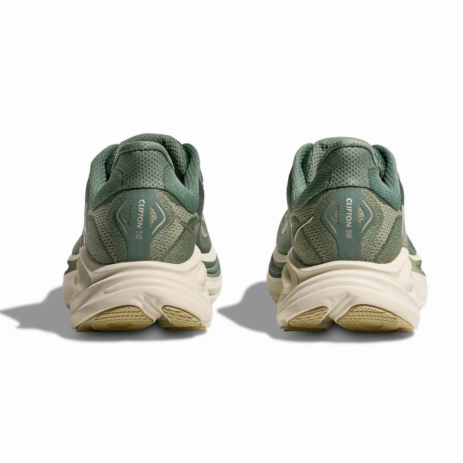Men's Clifton 10 Running Shoes Fern / Truffle Salt Lightweight Support Light Reflective