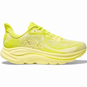 Men's Clifton 10 Running Shoes Neon Hoka Citrus / Sunlight low - heel shoes Breathable Knit Upper
