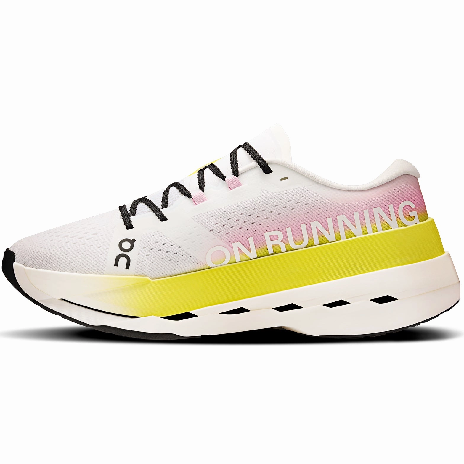 Men's Cloudboom Max Lime / Raspberry packable running shoes environmental - event running option