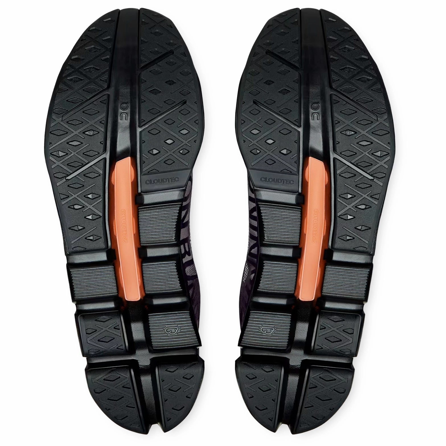 Anti Slip Interior Flex Grip Men's Cloudflow 5 Running Shoes Black / Black