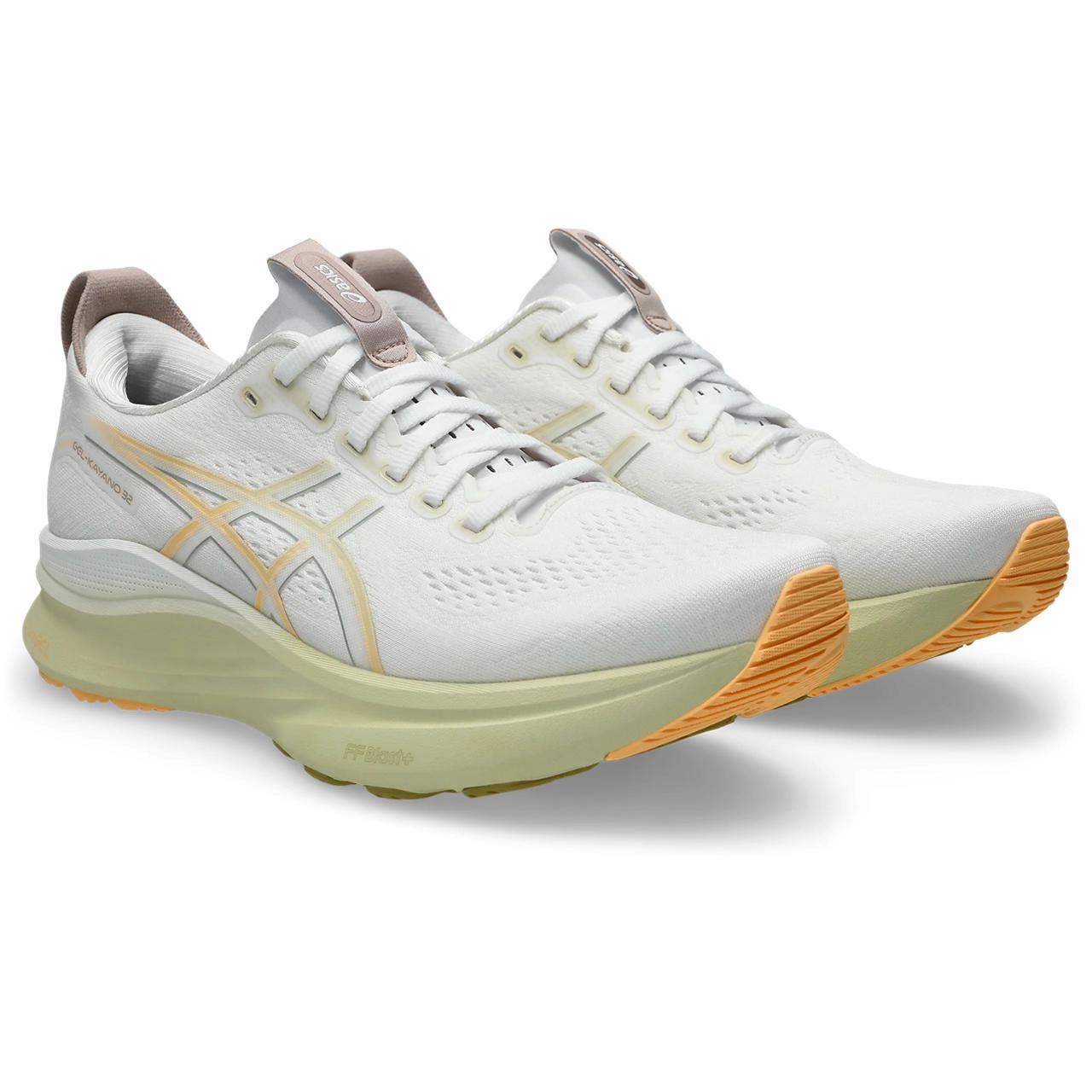 Lightweight Fabric Men's Gel-Kayano 32 Running Shoes White / Orange Glow