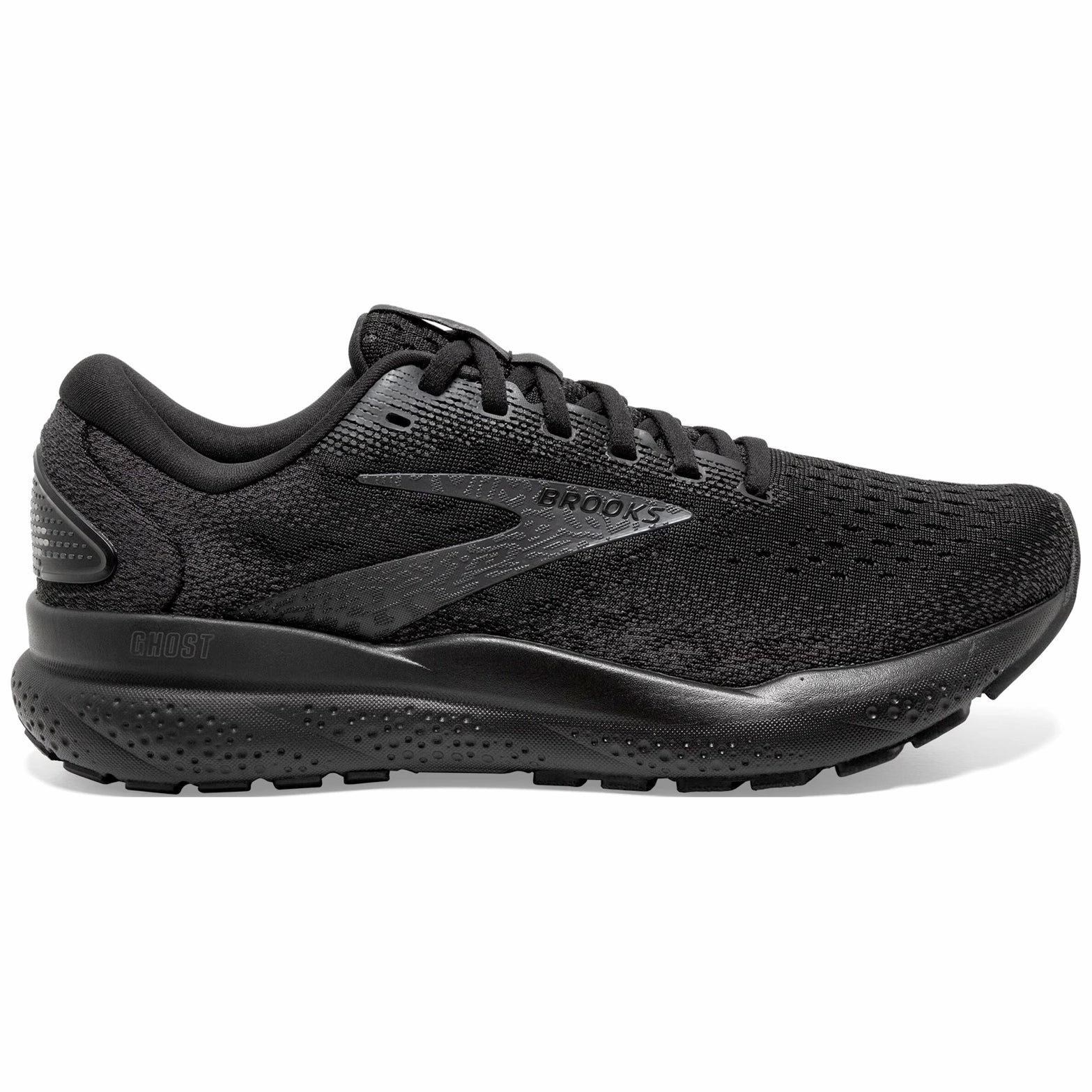 Men's Ghost 16 Extra Wide Fit Running Shoes Black / Black / Ebony neoprene running shoes fall shoes