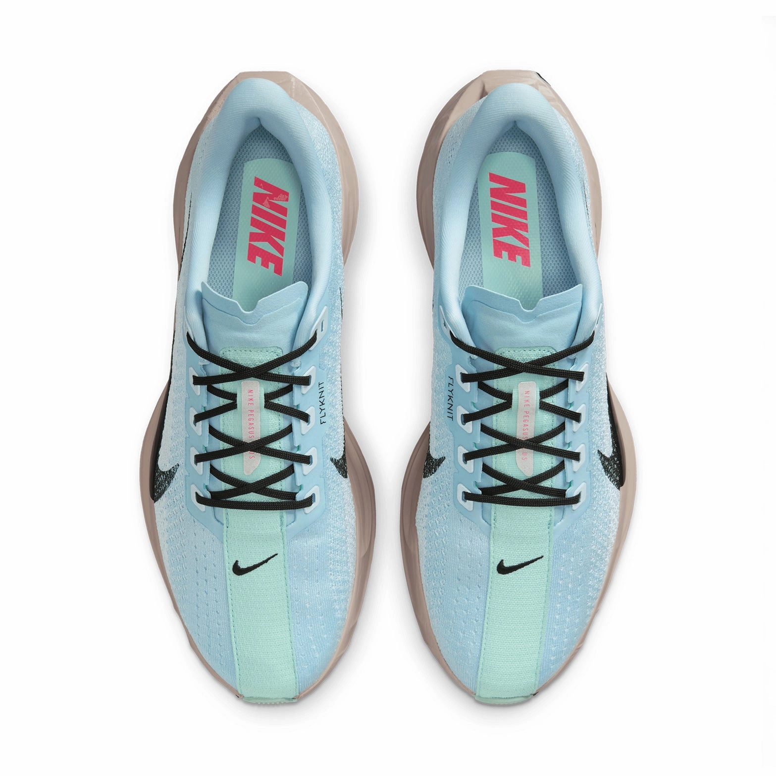 safe shoes Breathable Airflow Net Men's Pegasus Plus Running Shoes Glacier Blue / Mint Foam / Green Shock / Black