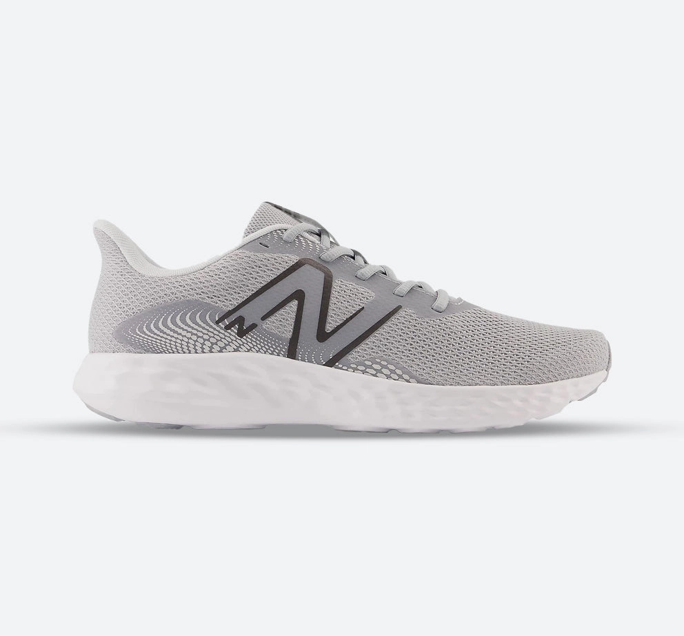 Men's Wide Fit New Balance M411LG3 Walking and Running Trainers - Grey/White Superior Flexibility