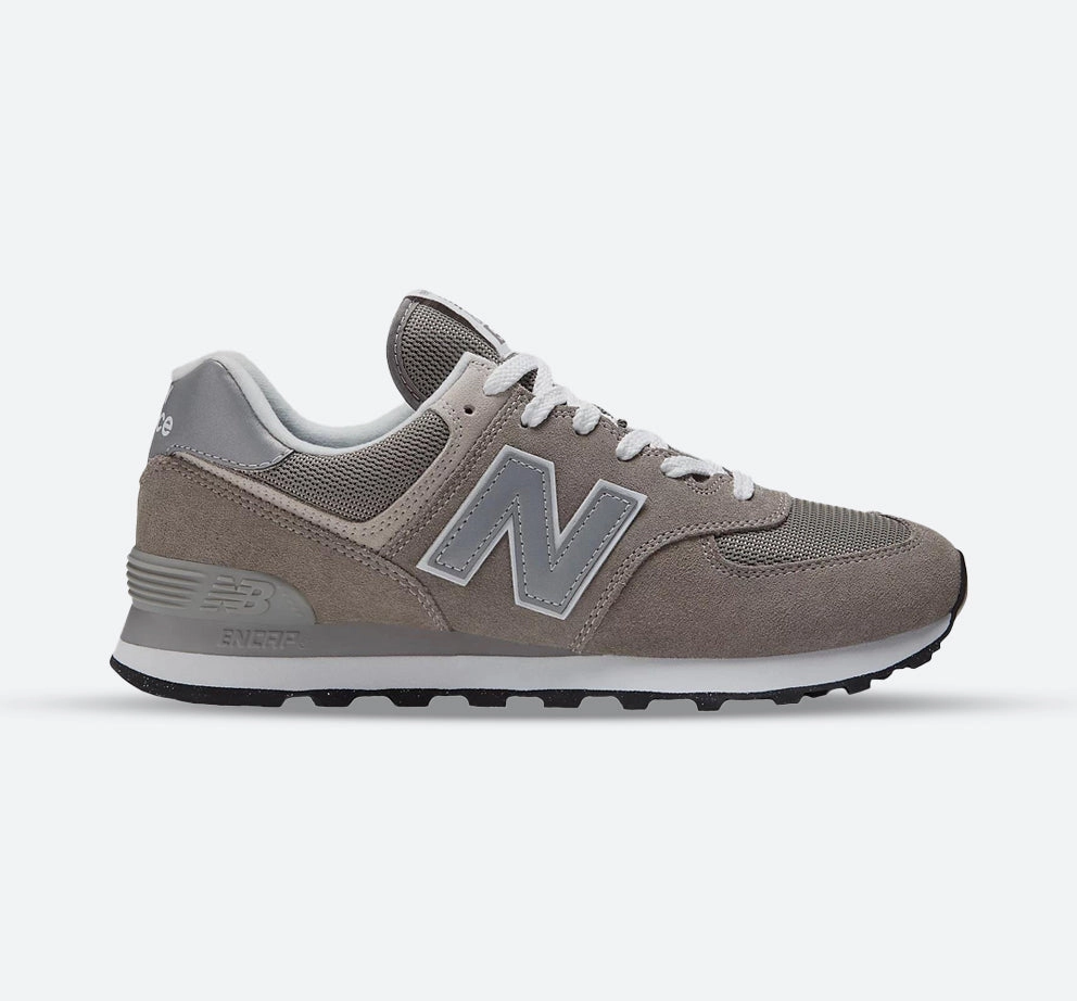 Men's Wide Fit New Balance ML574EVG Walking/Running Trainers - Exclusive - Grey ENCAP Width 4E Anti Odour