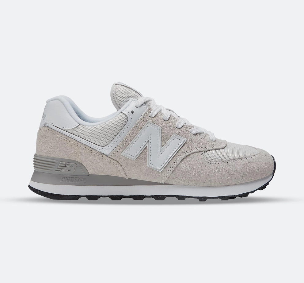 orthopedic shoes Men's Wide Fit New Balance ML574EVW Walking/Running Trainers - Exclusive - Nimbus Cloud/White ENCAP Width 4E