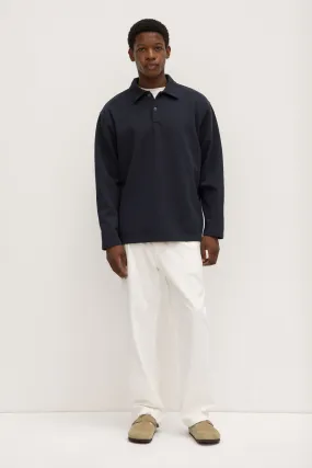Mens Weekender Fleece Polo Cozy All-Day Cold Weather Fashion