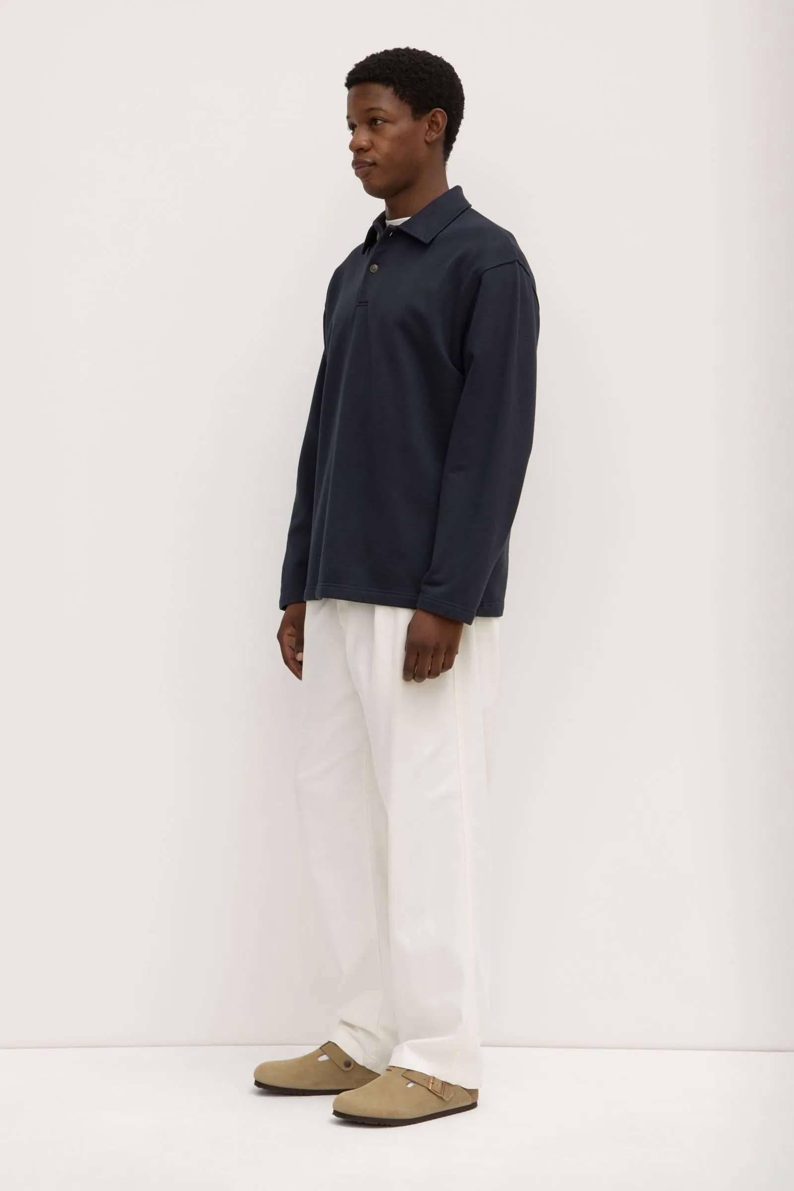 Ethical Production Knitwear Mens Weekender Fleece Polo