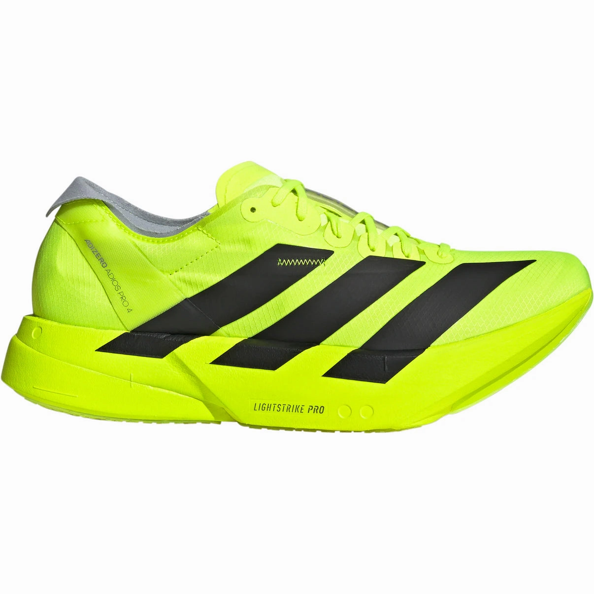 low - altitude running shoes endurance - training shoes Mens's Adizero Adios Pro 4 Running Shoes Lucid Lemon / Core Black / Halo Silver