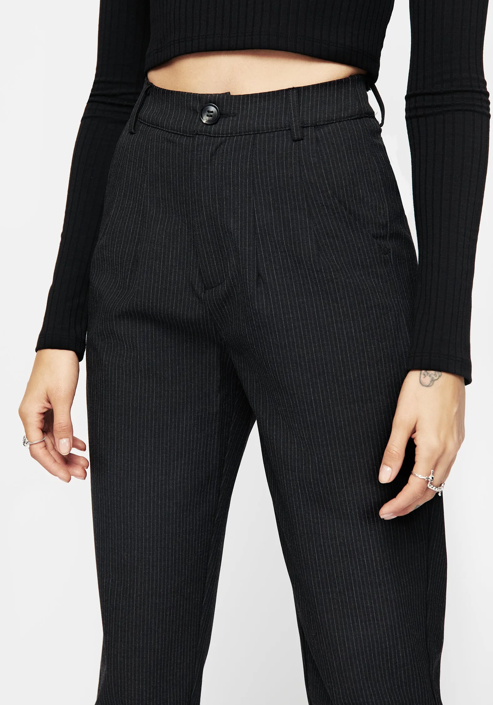 Merci High Waist Tapered Trouser Layered Look