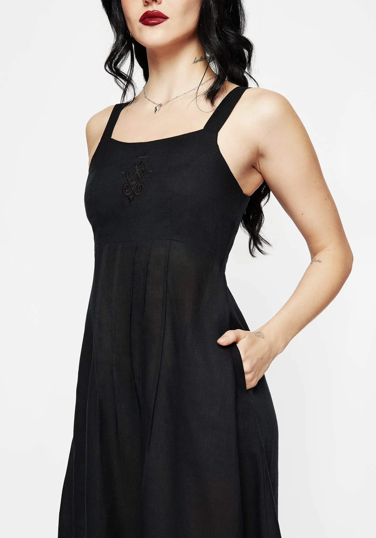 Merrymount Embroidered Midaxi Dress Cozy Cut single wear