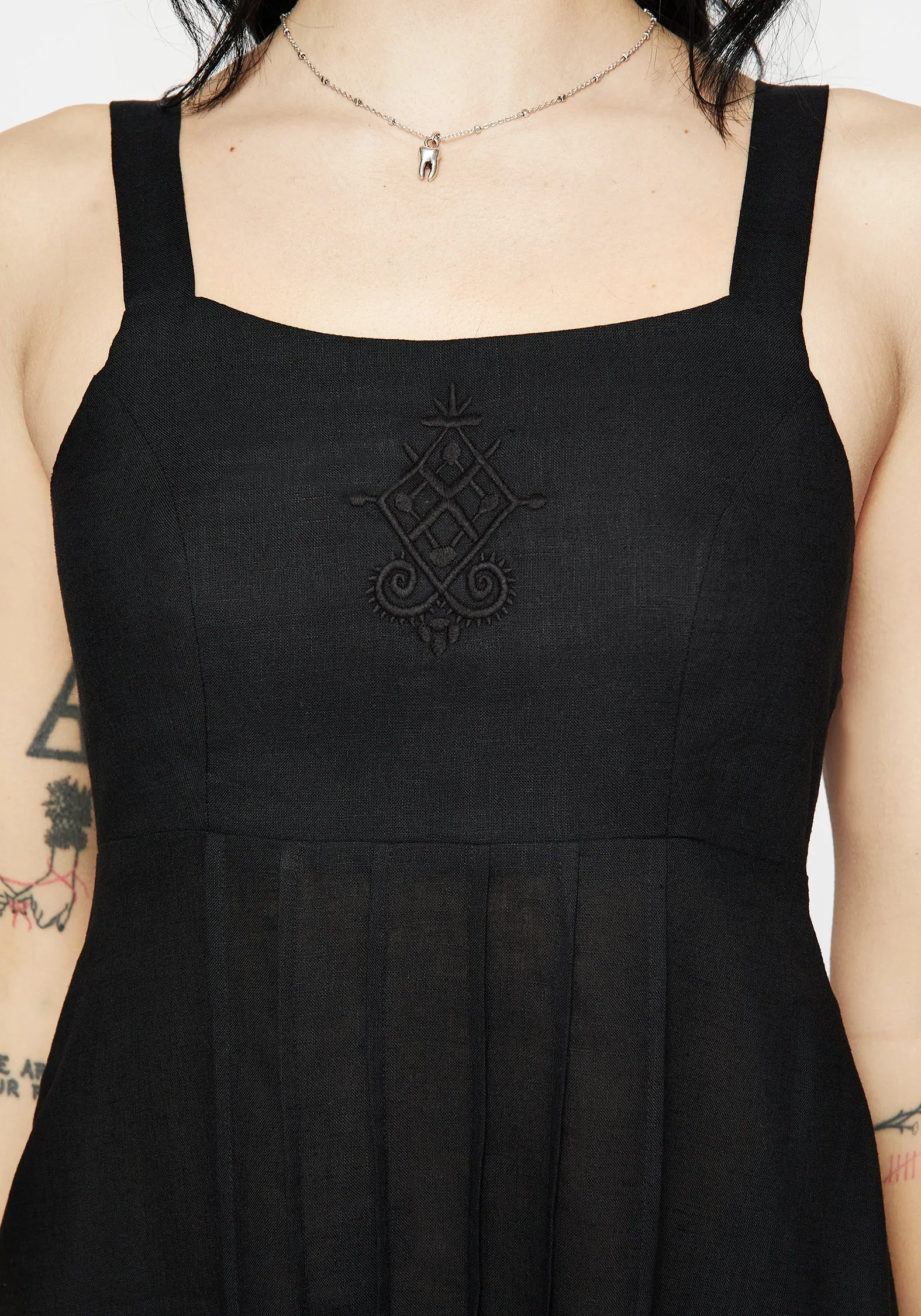 Merrymount Embroidered Midaxi Dress Easy Lovely