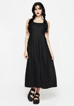 Merrymount Embroidered Midaxi Dress Raglan-Sleeve
