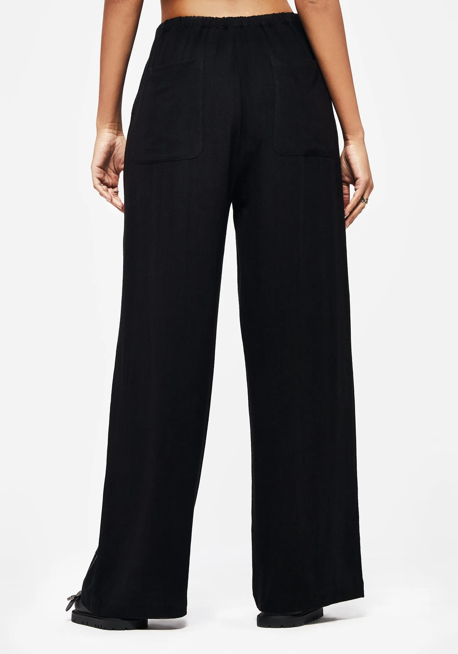 Trendy Comfort Merrymount Embroidered Wide Leg Trouser
