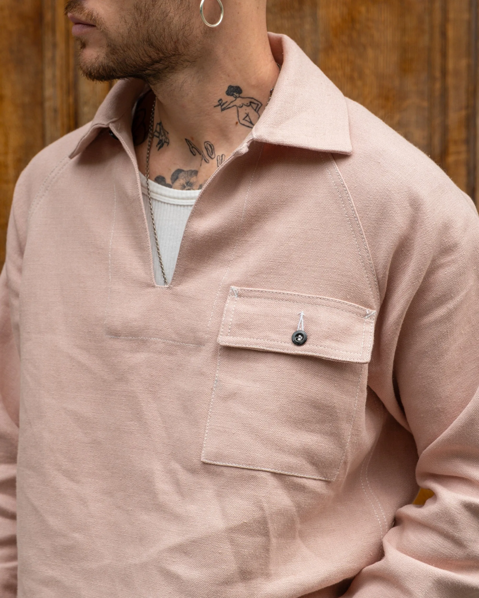 REWORK? FISHERMAN SHIRT Eco Friendly Production Soft touch finish
