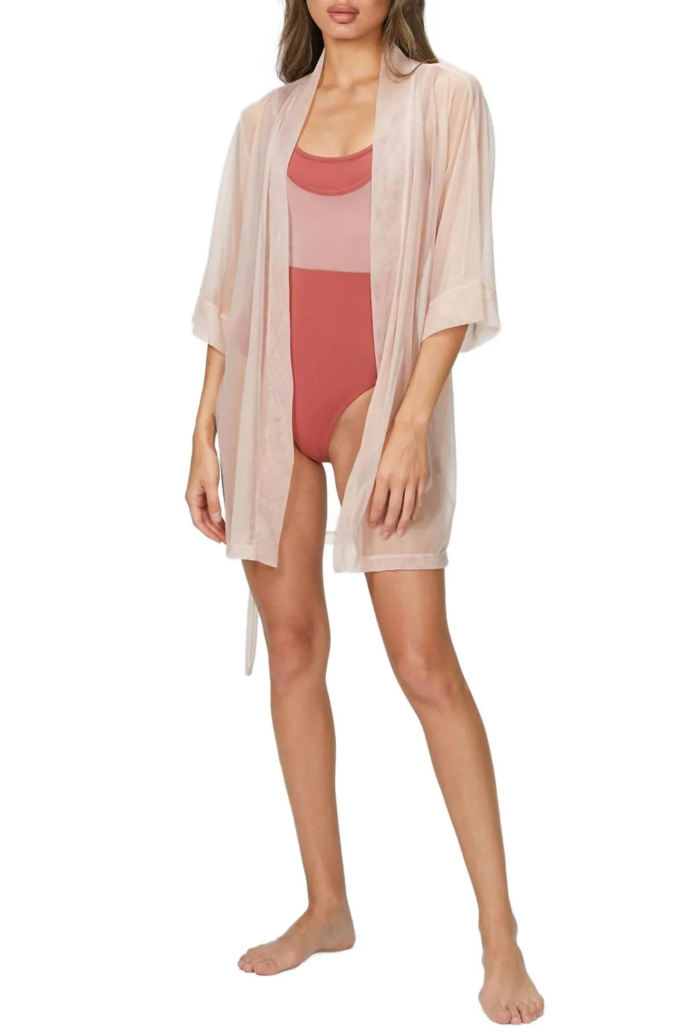 Mesh Kimono In Ballet Comfort First